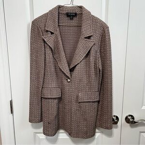 St. John Collection Textured Brown Blazer
